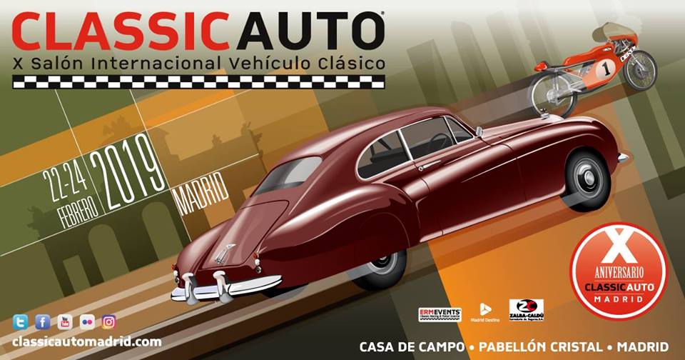 Este fin de semana cita en ClassicAuto: 22-24 febrero. Palacio Cristal Casa de Campo